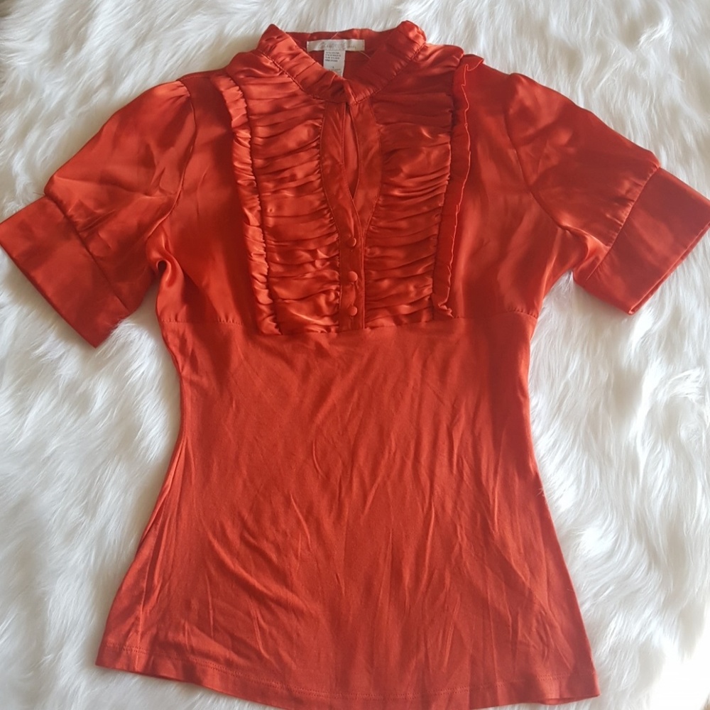 🆕Pumpkin Spice Blouse by Charlotte Russe size L