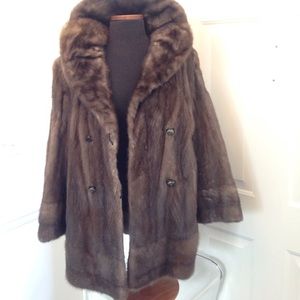 Rare Blue Iris mink jacket