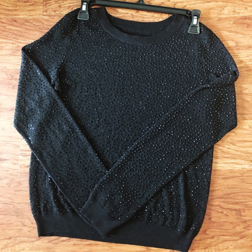 ⛔️ SOLD on eBay⛔️ Alice & Olivia beaded sweater EC