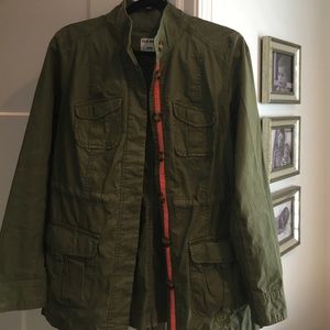 Green utility jacket