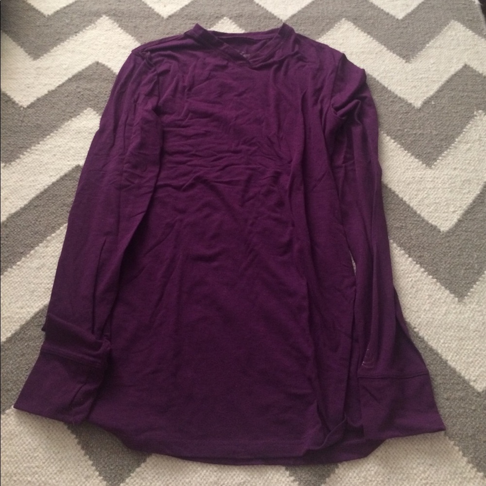 Cuddl Dud thermal purple shirt