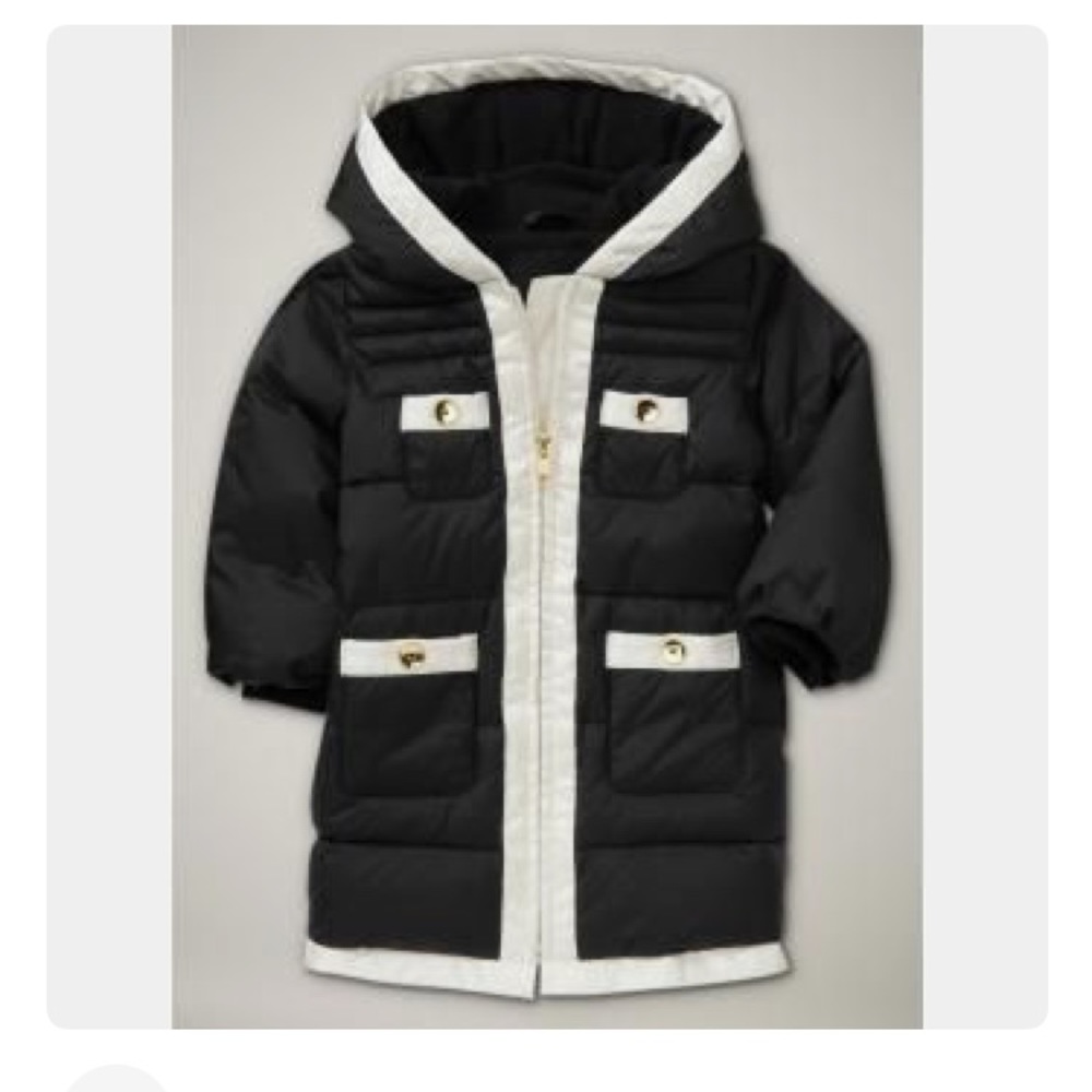 Baby Gap Black Hooded Puffer Jacket