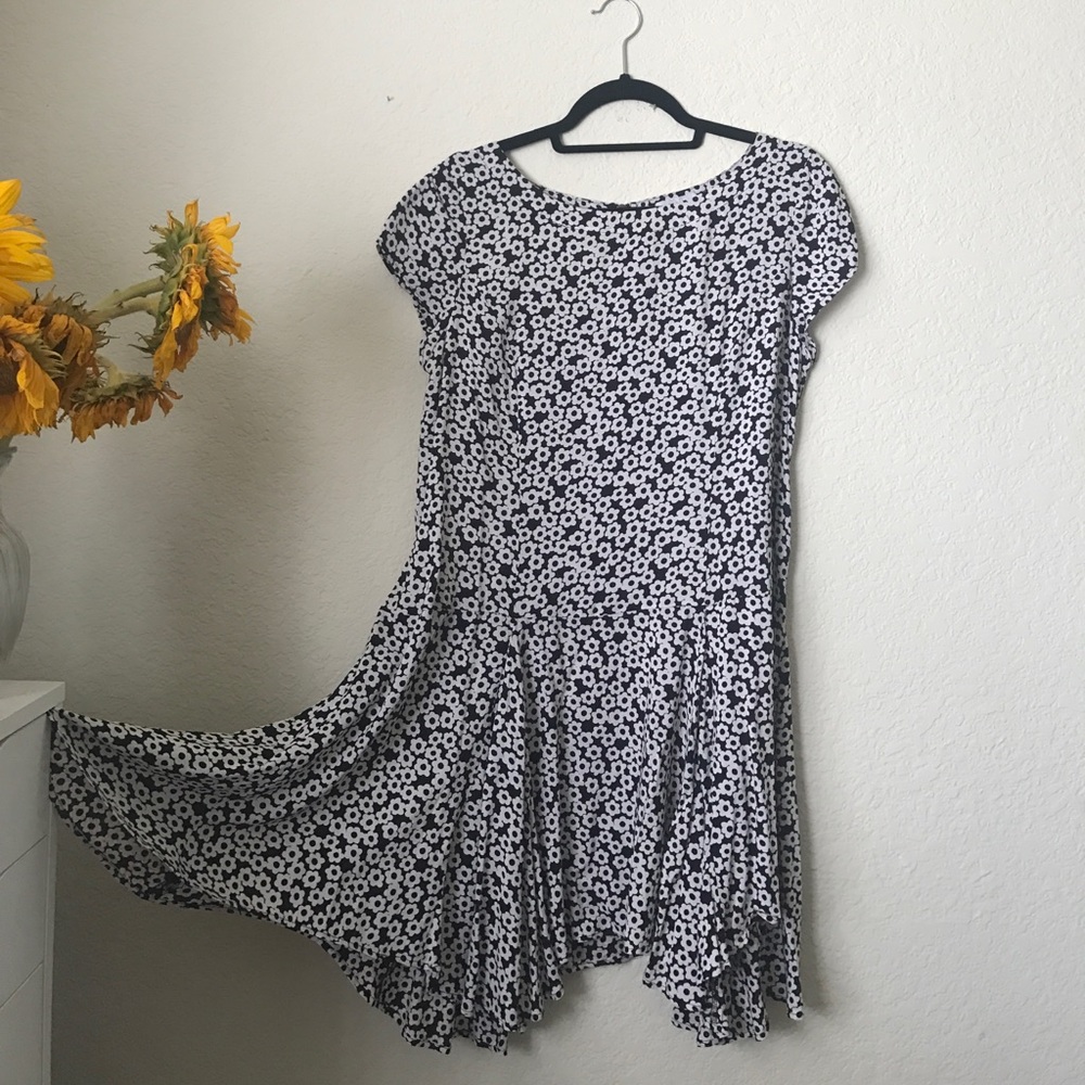 20's inspired floral swing dress