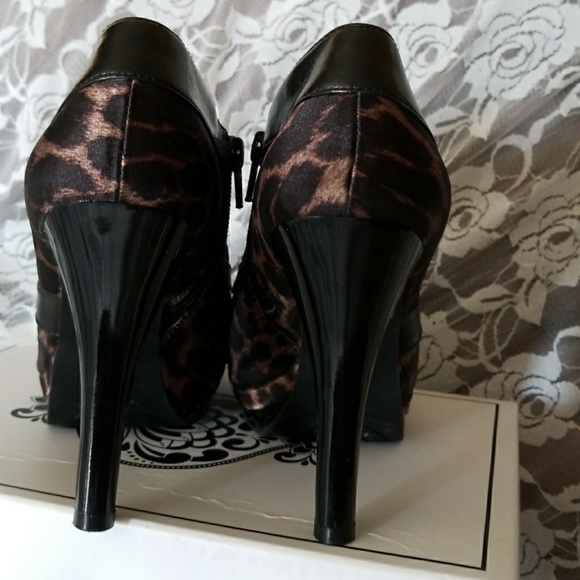 Leopard platform booties - Picture 2 of 5