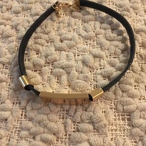 Black and gold choker