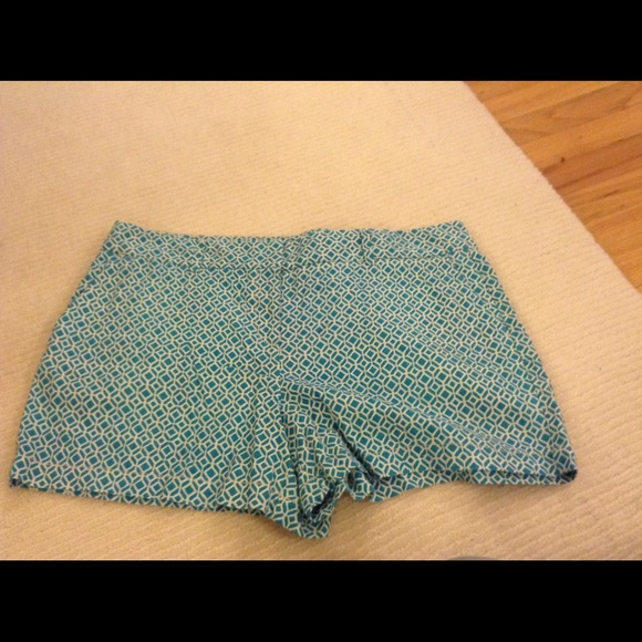Loft Blue Detailed Shorts - Picture 1 of 2