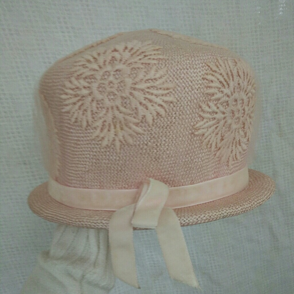 Pink Antique lace hat