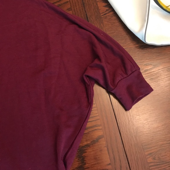Marshalls Maroon Comfy, Flowy top - Picture 3 of 4