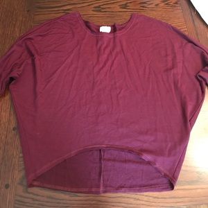 Marshalls Maroon Comfy, Flowy top