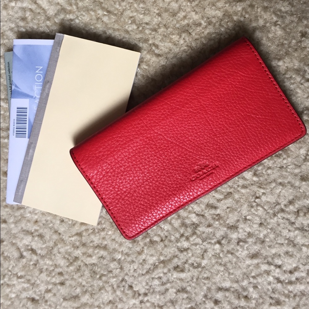 Coach checkbook holder