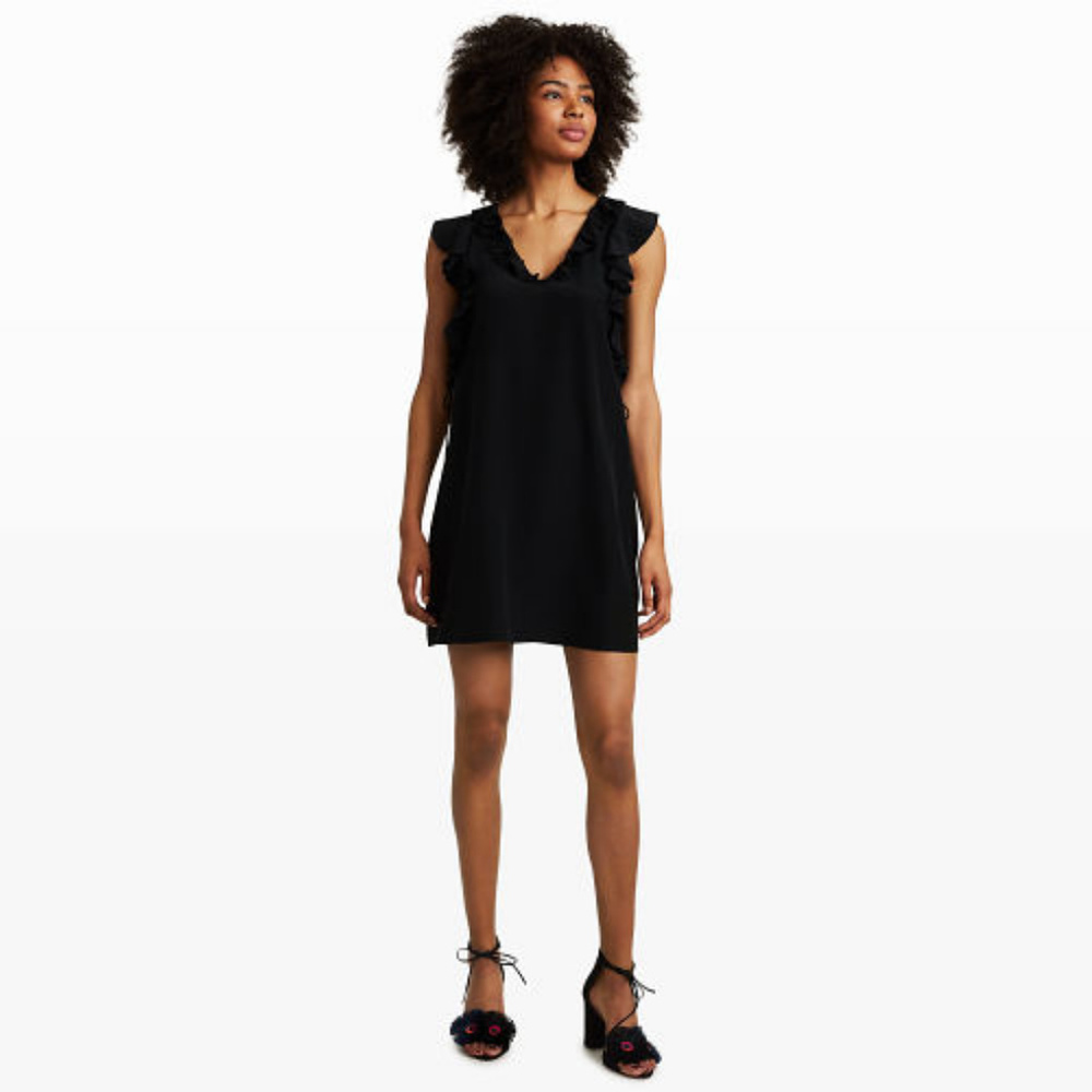 Club Monaco Black Silk Dress