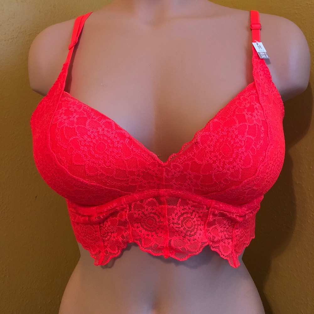 PINK lace bralette