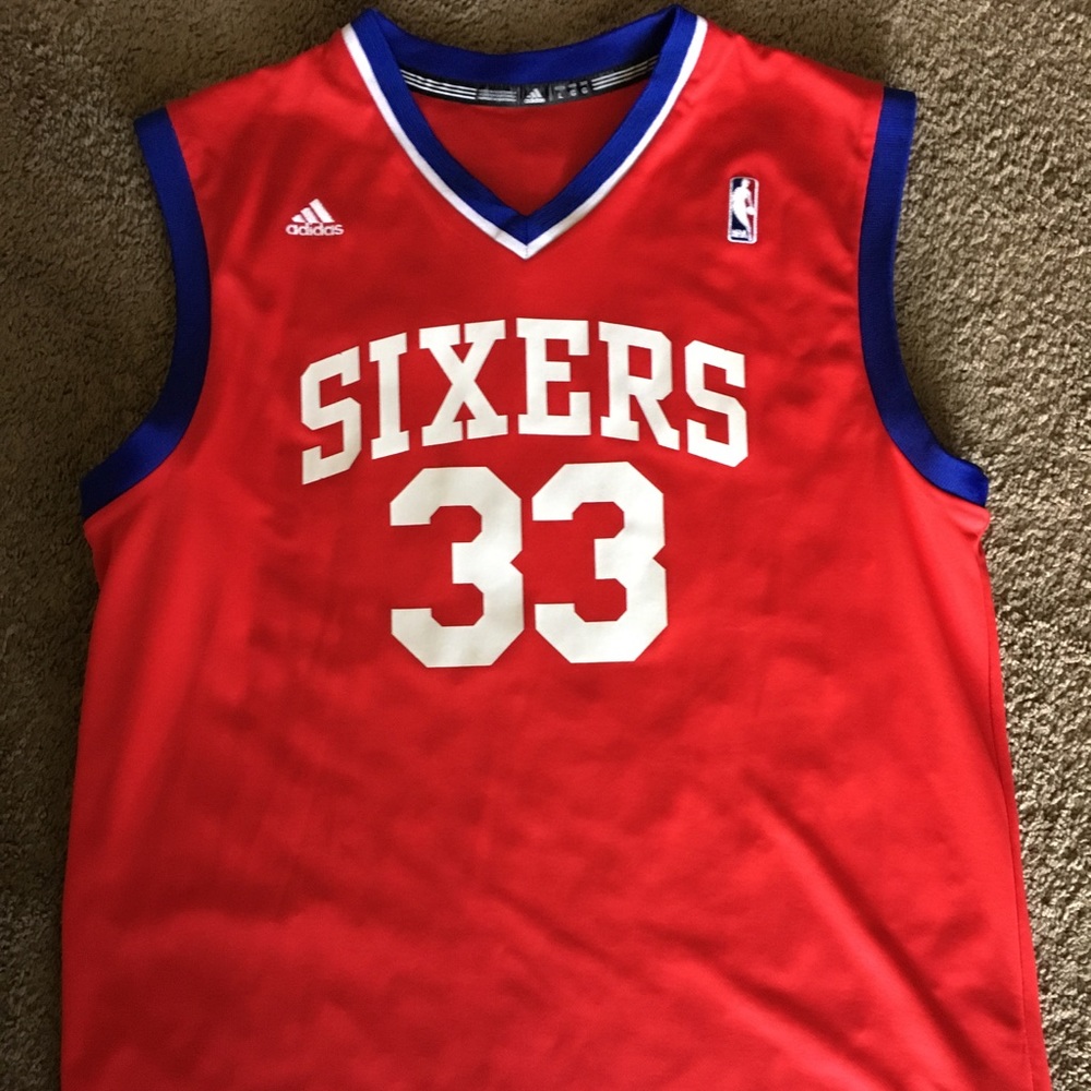 Adidas Andrew Bynum #33 Sixers Jersey