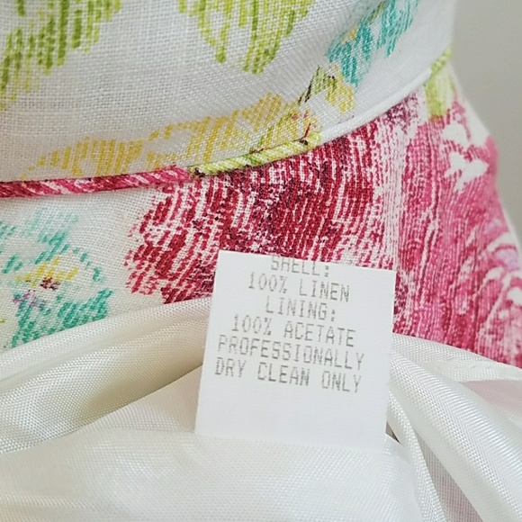 Linen Floral Dress - Picture 6 of 7