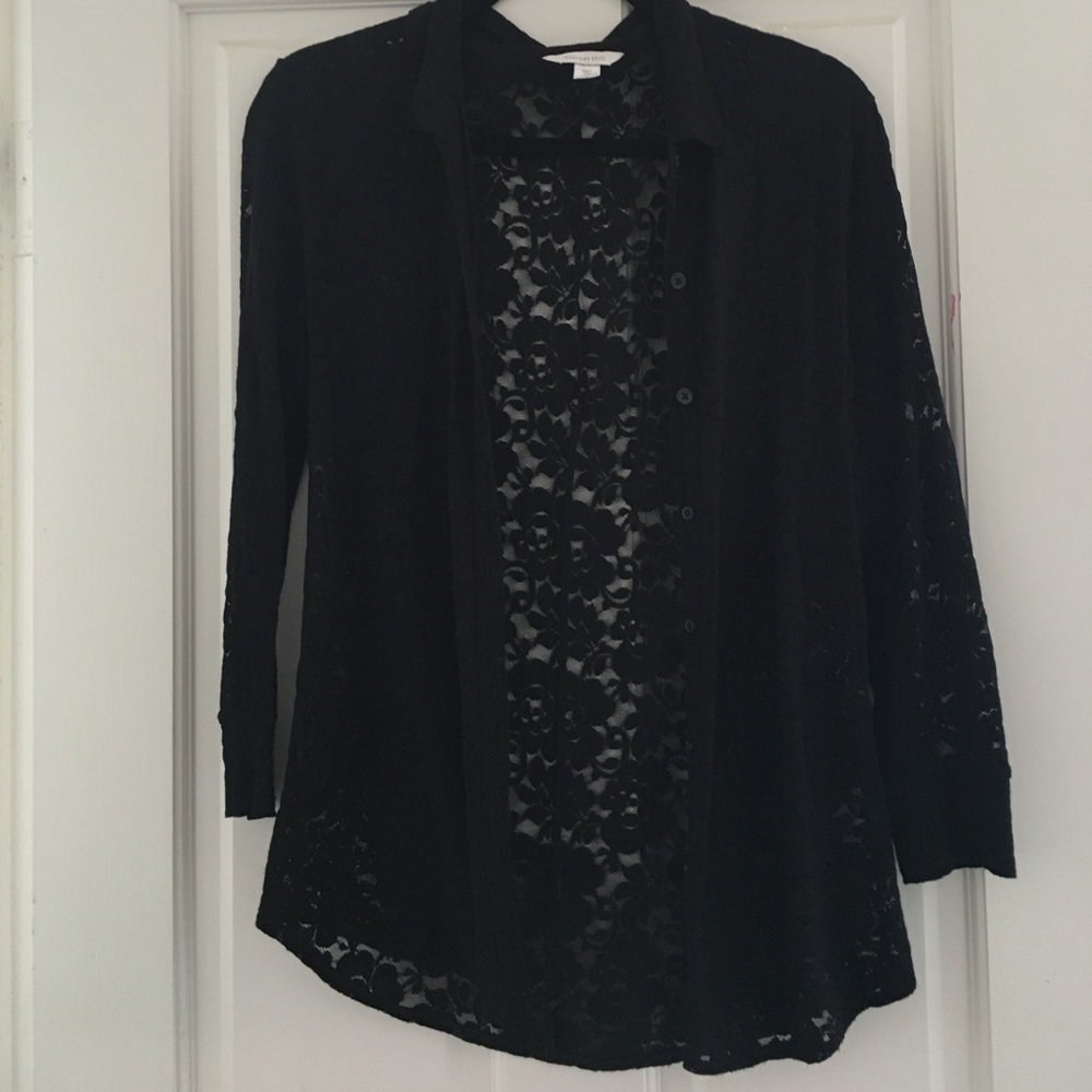 Black Lace Garnet Hill Top