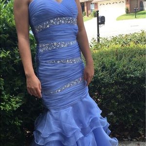 Blue mermaid dress