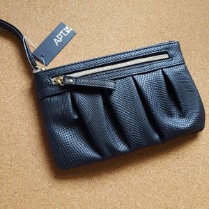 NWT Apt 9 Black Rhonda Wristlet