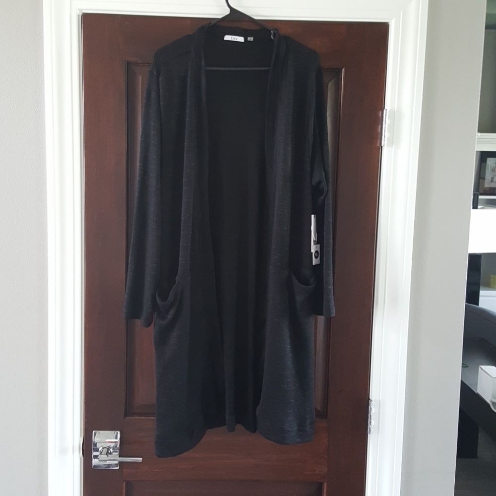 Black knee length shrug