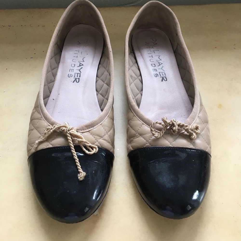 Paul Mayer Quilted Ballerina Flats