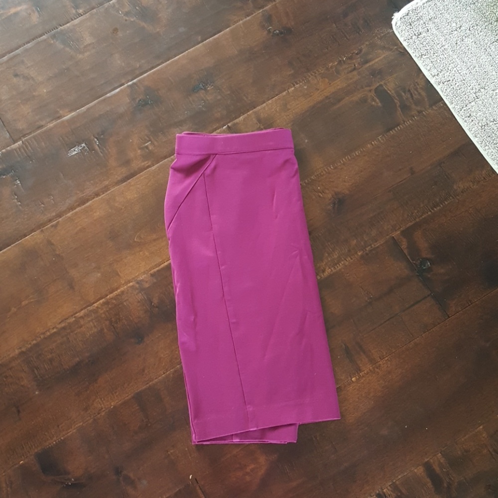 Plum Pencil Skirt