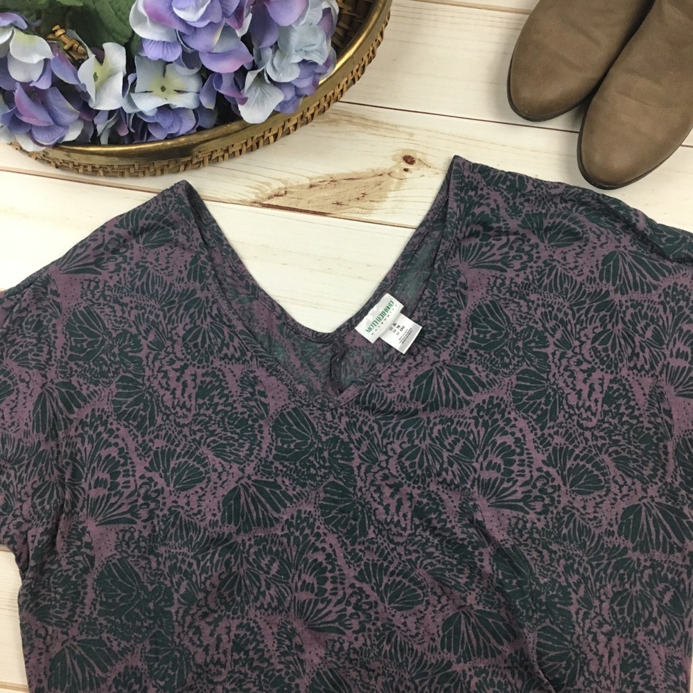 Motherhood Maternity Purple Butterfly Tunic XL