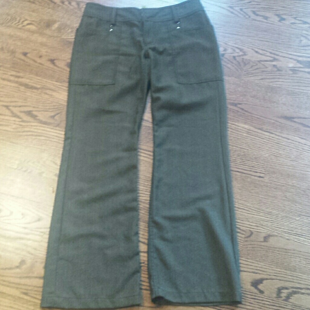 Dollhouse textured tweed flare pants with zippers