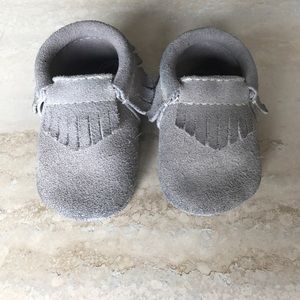 Freshly Picked Stone Grey Suede, size 1 Mocs