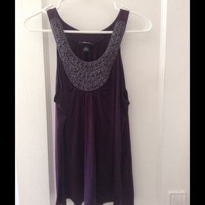 Purple dress tank top