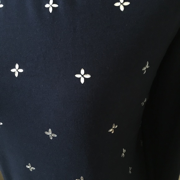 Kersh Navy Bling Cotton Blend Sweater - Picture 2 of 8