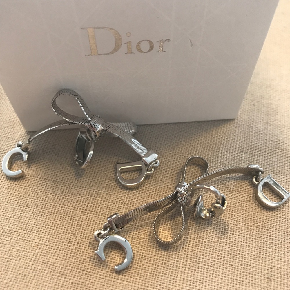 Dior clip on earrings