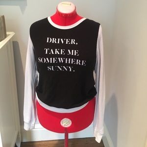 Black and white wildfox sweater