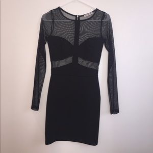 Arden B long sleeve mesh cocktail dress!