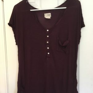 Coincidence & Chance Purple Relaxed Fit Top