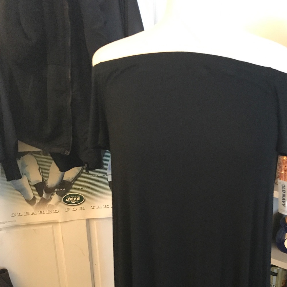 Off the shoulder swing dress