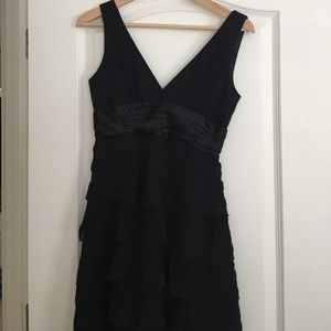 BCBG Ruffled Silk and Satin Cocktail Dress 2