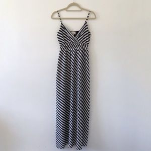 Nordstrom Striped Black and White Maxi Dress
