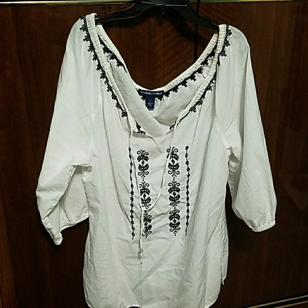 Bandolinoblu peasant blouse