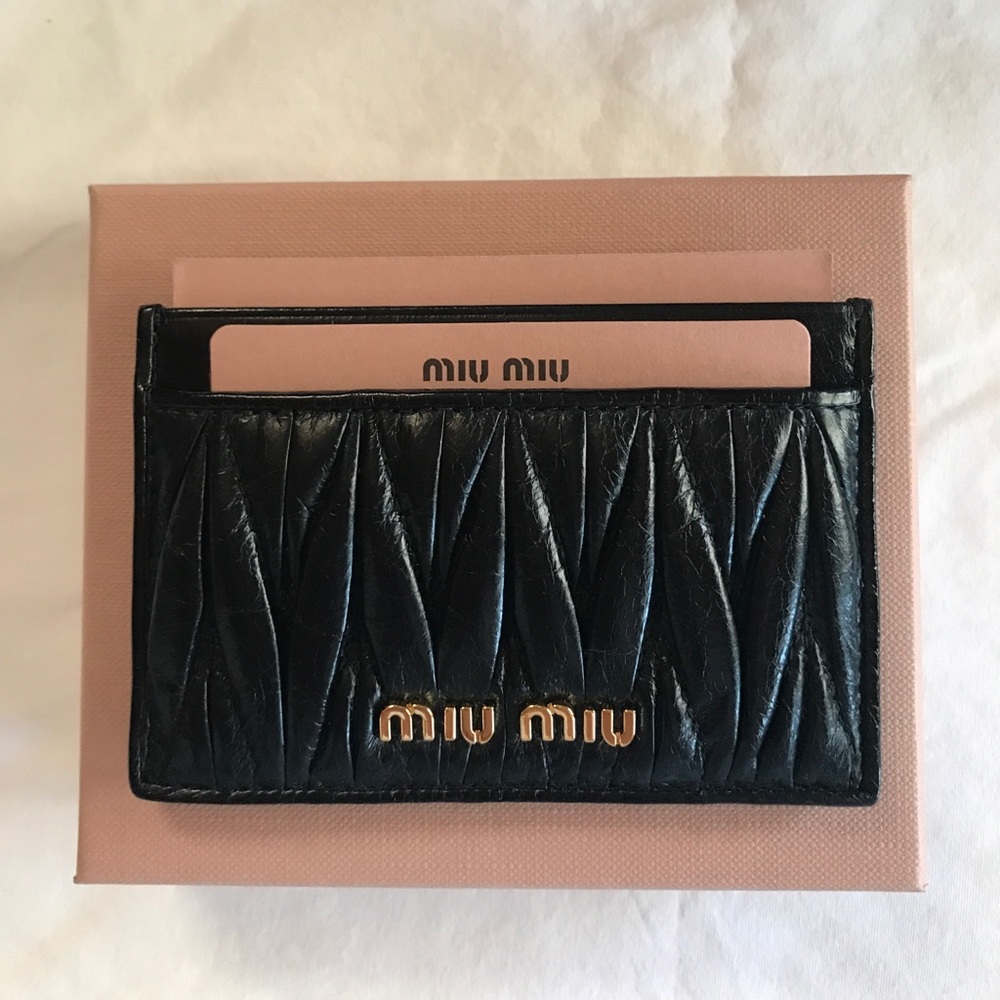 Miu Miu Portacarte Matelasse'lux Card Holder