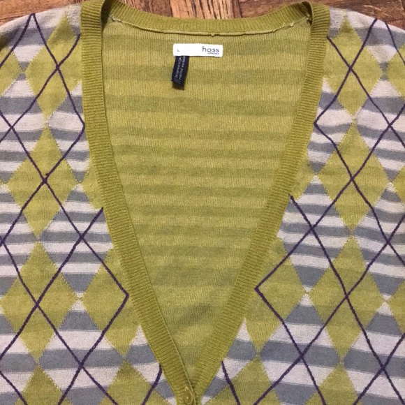 Hoss Intropia  Knit Cardigan Button Down Sweater L - Picture 3 of 7