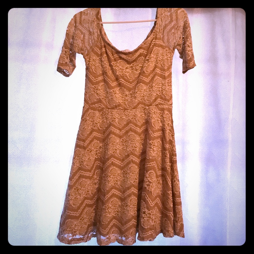 Tan Mini Dress