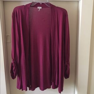 Splendid cardigan with rolled sleeves