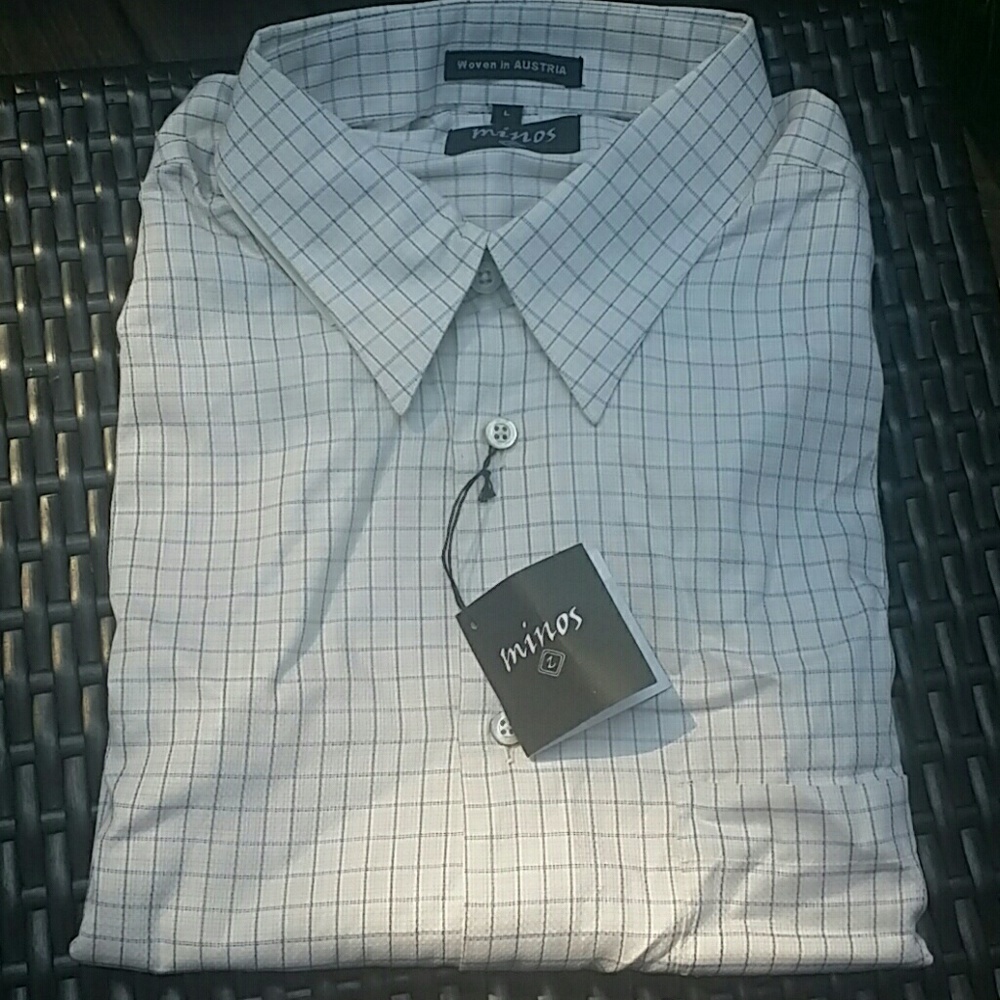 Minos. Men's LSS long-sleeved cotton shirt.