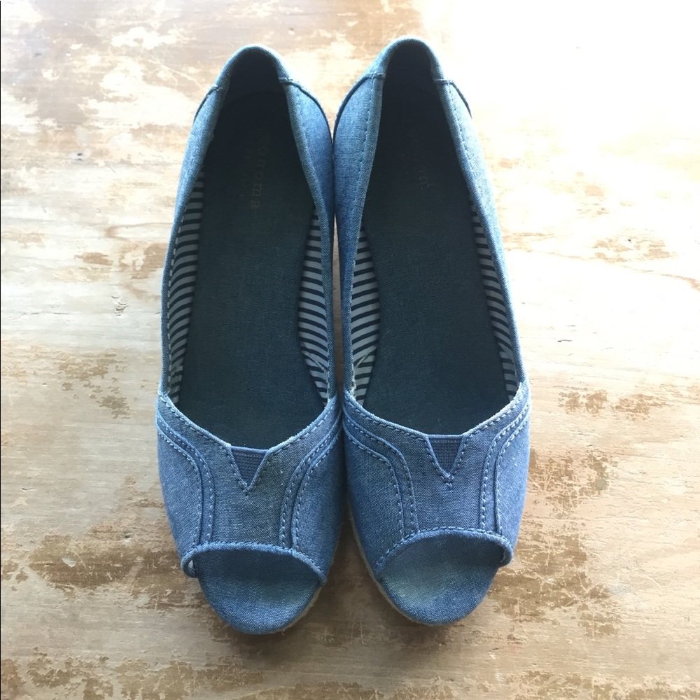 Sonoma Denim Wedges