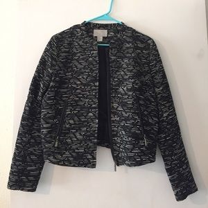 h&m dot patterned blazer