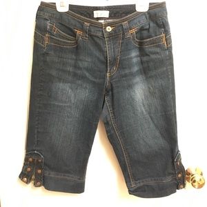 Dark wash denim capris Lane Bryant 14