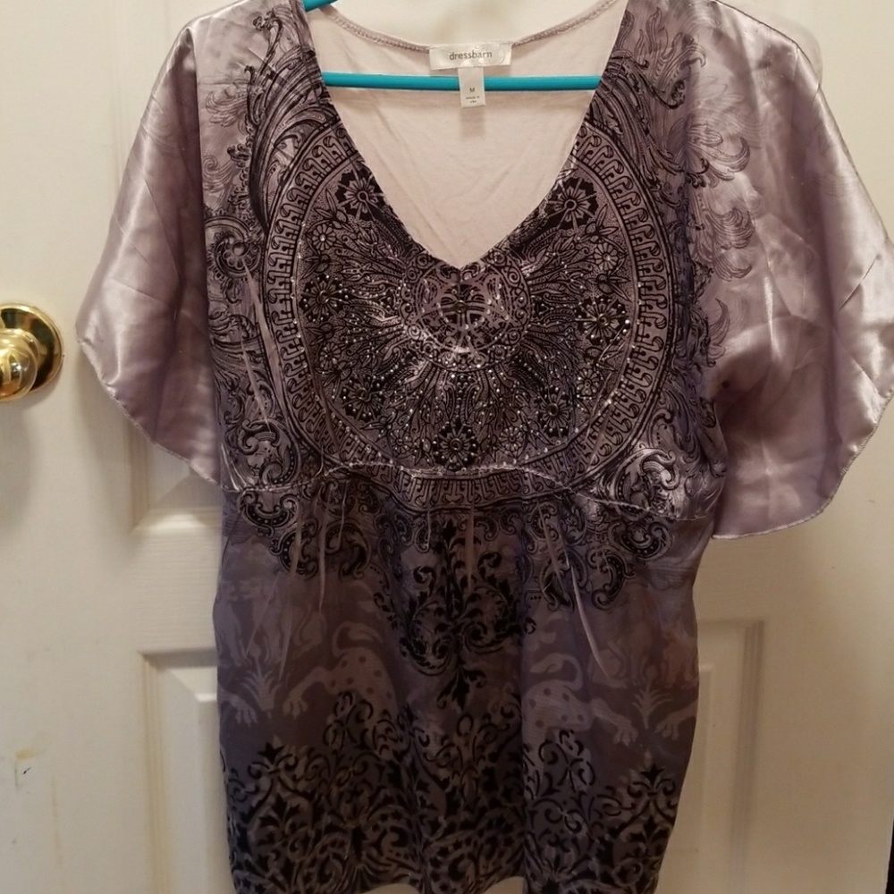 Dressbarn grey with black designs !!!
