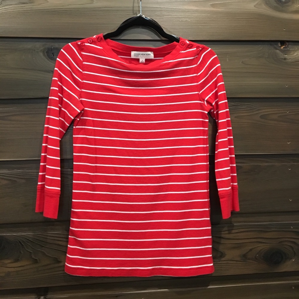 Women's S Jones New York 3/4 Sleeve Top