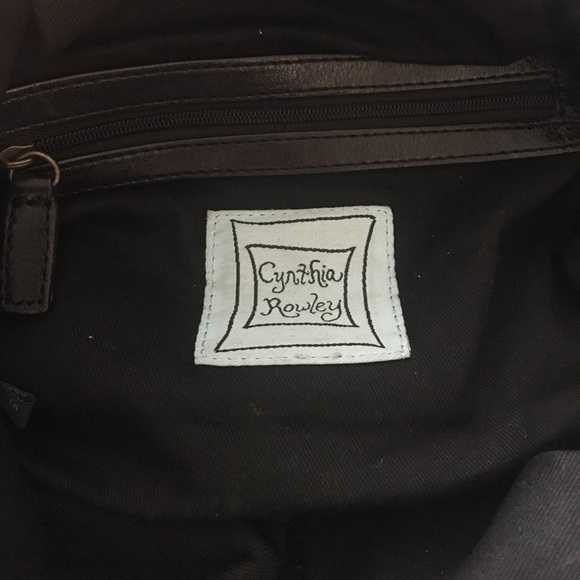 Black leather Cynthia Rowley handbag - Picture 2 of 7