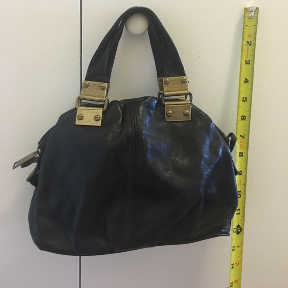 Black leather Cynthia Rowley handbag - Picture 3 of 7