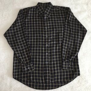 Burberry Plaid Button Down L/S Shirt Men's L USA